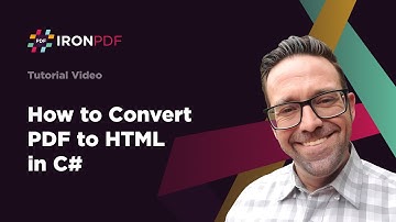 How to Convert PDF to HTML in C# | IronPDF