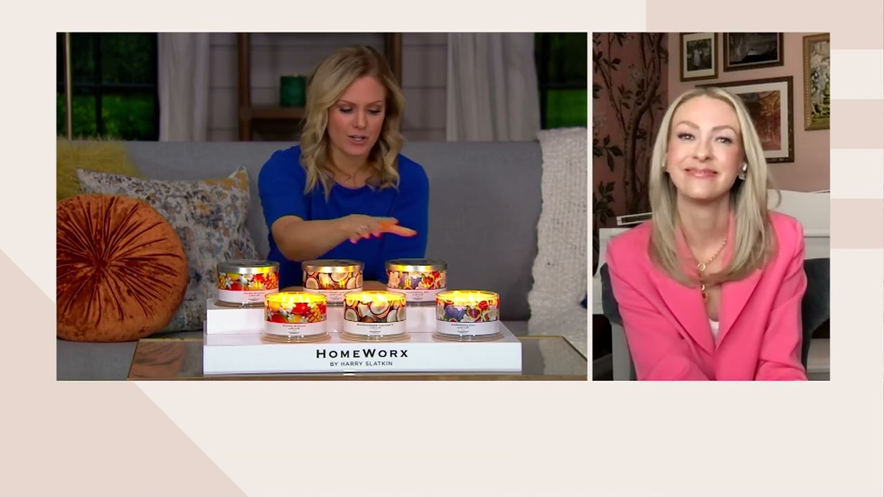 HomeWorx by Slatkin & Co. Set of 2 18oz Candles Candles on QVC