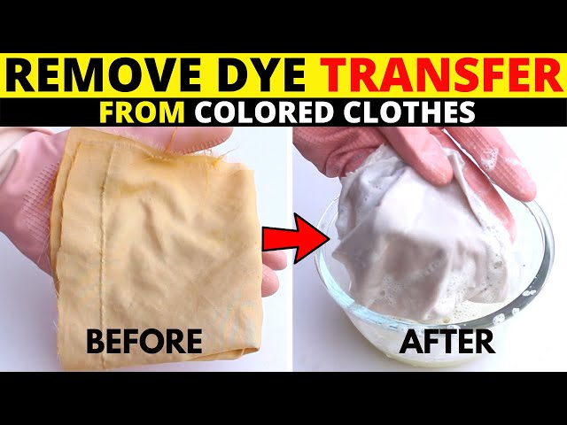 Color Remover To Get Bleeding Dye Stains Out Of Clothes