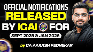 CA Final Sept 2025 / Jan 2026 Eligibility | Articleship Registration | ICAI Notification Explained