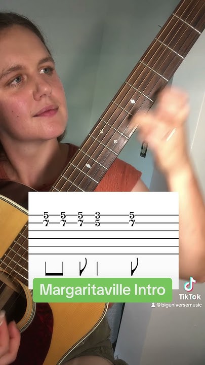 Intro to Margaritaville on Guitar! 🎸 #beginnerguitar #easyguitar - YouTube