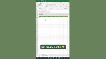 Create Calendar in Excel #shorts #ytshorts #excel