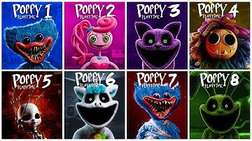 Poppy Playtime: Chapter 1, 2, 3, 4, 5, 6, 7 & 8 FULL GAMEPLAY WALKTHROUGH & ENDING | Poppy Chapter 5
