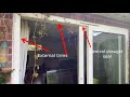 How to remove a sliding patio door