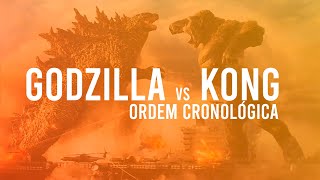 Qual a ordem dos filmes Godzilla e Kong?