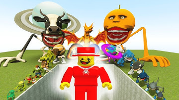 Sammy From Roblox Bosses vs AI Brainrot Memes in Giant Pit – Gmod Chaos