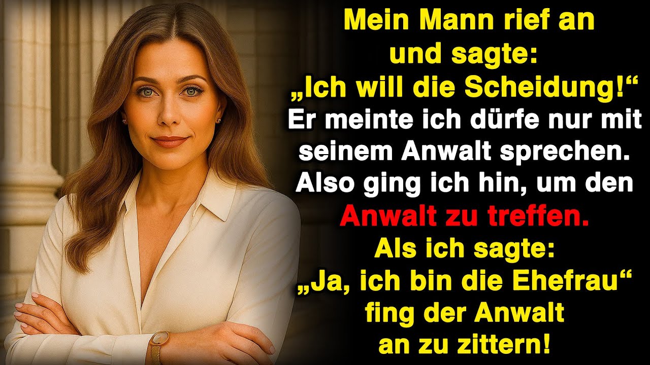 Mein Mann rief an und sagte: „Ich will die Scheidung.“ Nur mit seinem Anwalt durfte ich reden