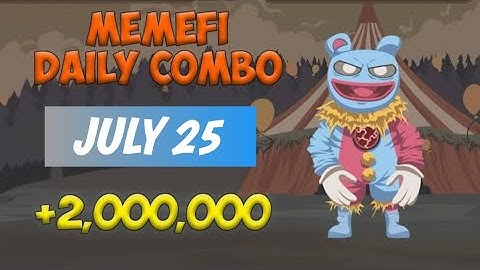 memefi coin daily combo | 25 July 2024 | memefi Secret combo 25 July | memefi Secret  tap