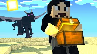 First To Steal Treasure From Ender Dragon Wins! - MineCraft Challenge