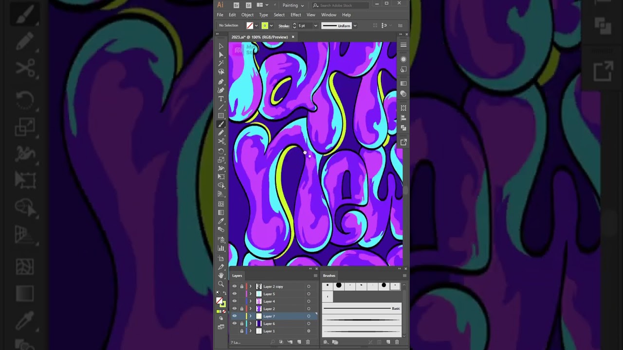 Typography Happy New Years 2023 Vector Illustrator