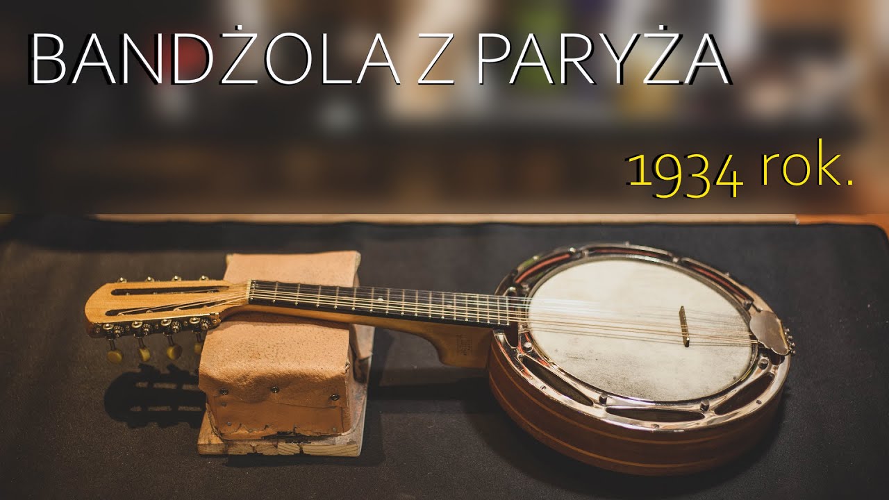 Bandżola z Paryża 1934 / Renowacja / Czyszczenie / Konserwacja / Banjola