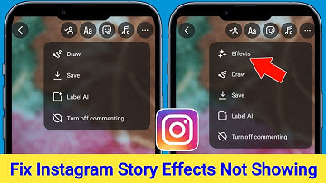 Instagram Story Effects Option Not Showing | How to Fix Instagram Story Effects Option Not Showing