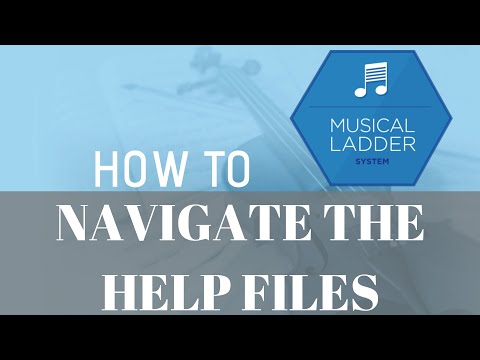 Navigating the Musical Ladder Help Files