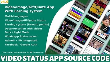 How to make video status App || Video Quote App Source Code Free Download || Android studio app