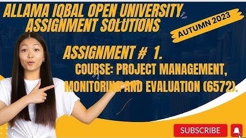 code 6572|AIOU SOLVED ASSIGNMENT#1|Aiou|Autumn 2023|Project management, monitoring |MA,PGD|#2023