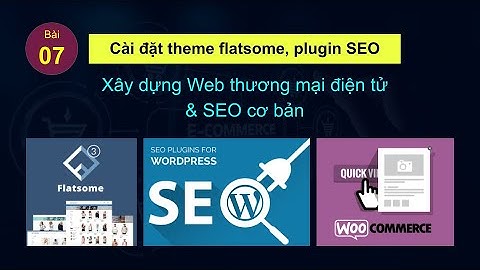 Cài đặt theme Flatsome, Plugin SEO, Woocommerce | Xây dựng website Ecommerce & SEO cơ bản