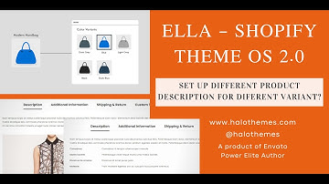 How To Set Up Different Product Description For Different Product Variant in Ella Shopify Theme?