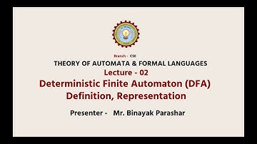 Theory of Automata & Formal Languages | Deterministic Finite Automaton (DFA)- Defination | AKTU