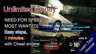 How to get unlimited money in Need For Speed Most Wanted| Cheat Engine |Only 5 minutes.