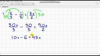 GENMATH E06 - Rational Equations