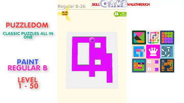 Puzzledom - Paint Regular B Level 1 - 50 - Walkthrough