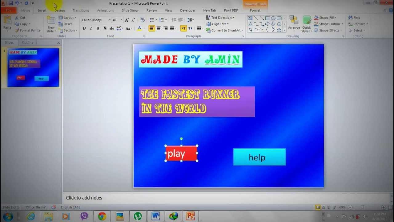  how to make a game in powerpoint episode 1 youtube