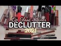 LIP GLOSS + LINER COLLECTION DECLUTTER!!! (SWATCHES)