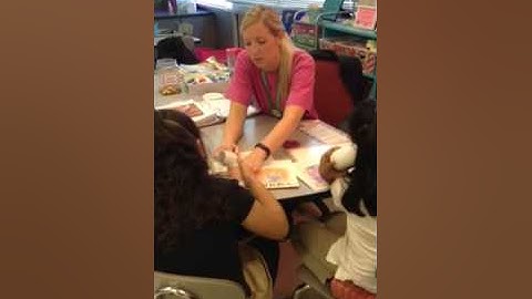 Small group guided reading lesson (part 2) taught by Ashley