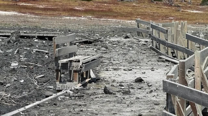 Aftermath of Biscuit Basin explosion revealed in National Park Service photos