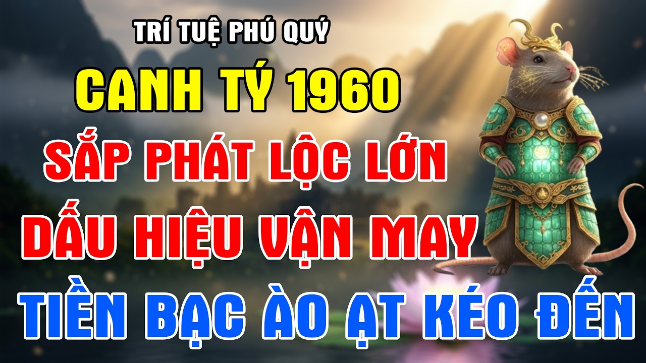 Canh Tý 1960 Đừng Bỏ Lỡ: 10 Dấu Hiệu Vàng Sắp Giàu Sang Phú Quý!