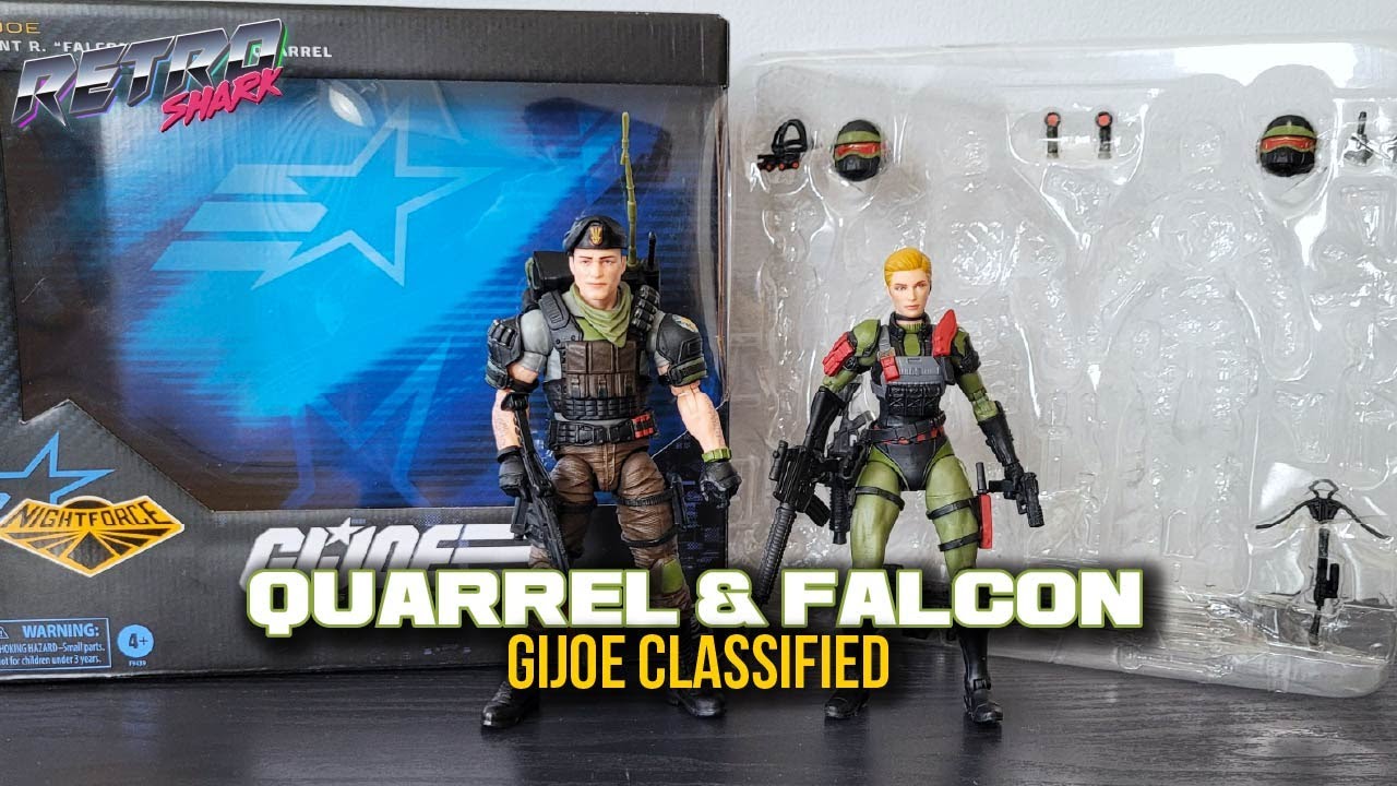 Underrated GIJOE Classified Figures! Nightforce Quarrel & Falcon 2