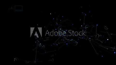 Neural Network Loop Animation in Futuristic Space