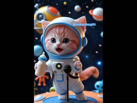 Kucing astronot lucu
