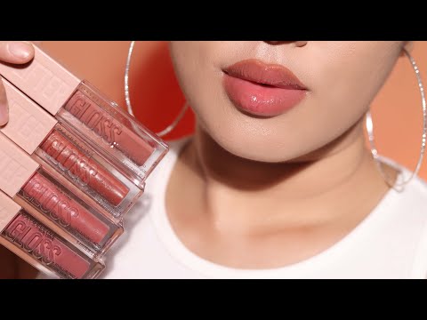Maybelline LIFTER GLOSS lip swatches [Most Hydrating Lip Gloss, Plumping Lip Gloss, Lip