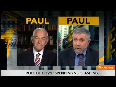 Ron (Austrian) Paul vs Paul (Keynesian) Krugman