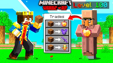 MINECRAFT BUT YOU CAN UPGRADE SUPER OP VILLAGERS !!