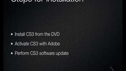 Install Adobe CS3 on OS X Leopard Intro