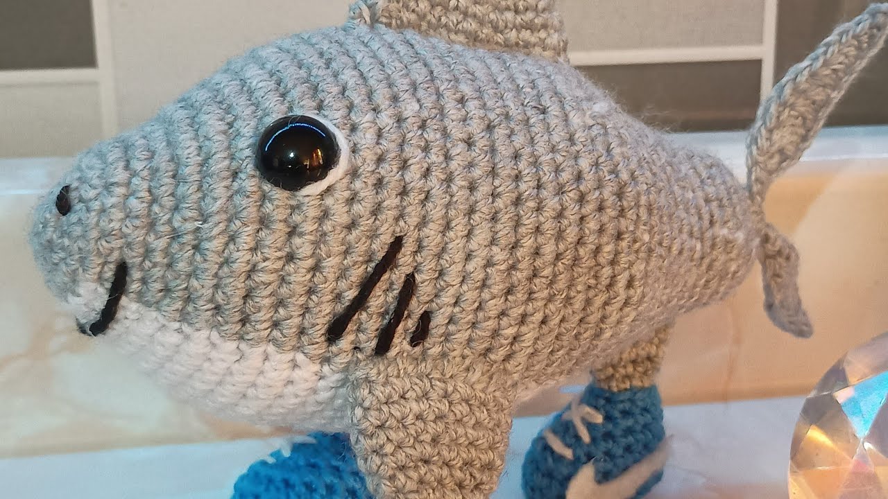 Tralalero tralala a crochet (parte 1 )#crochet #tralalerotralala #pasoapaso 