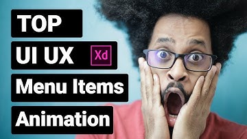 Adobe XD ui ux Responsive Menu Items Animation and Convert to HTML