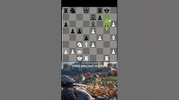 Three Brilliant in a Row #chess #gukesh #magnuscarlsen #hikaru  #brilliantmove #shorts