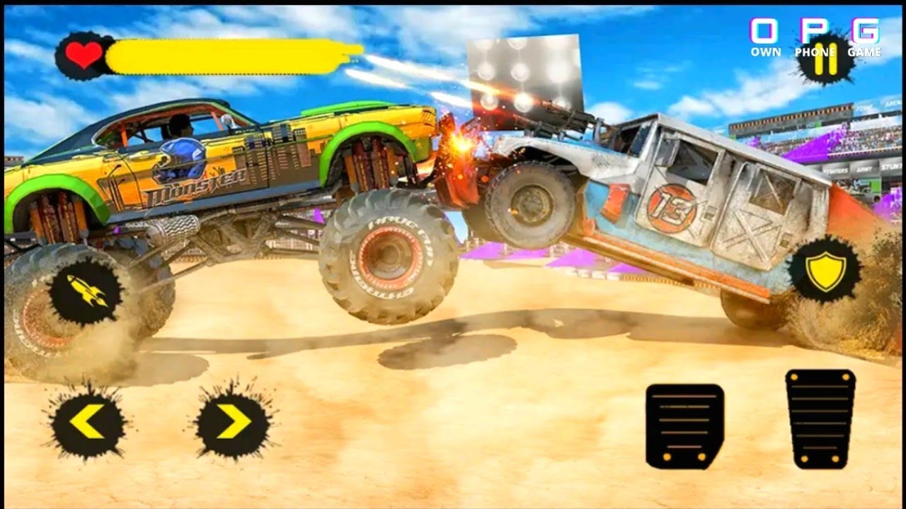 Monster Car Game Monster Truck Fighting OPG YouTube