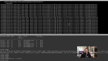 Cisco Catalyst IOS XE 9300 demo of the NETCONF API to disable and enable POE power