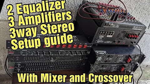 Paano i-connect ang dalawang Equalizer sa Tatlong Amplifiers para sa 3way Stereo Set up | Tutorial