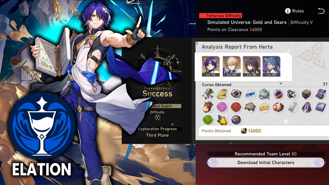 E0 Dr. Ratio with Elation Path Gold & Gears 5 Conundrum Level 3 (Full