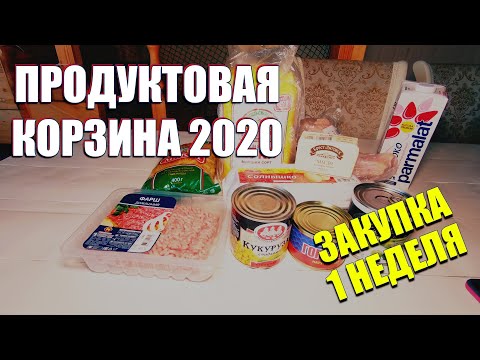 Потребительская корзина 2020 - живу на 1000 рублей, расходы в деревне, первая неделя.