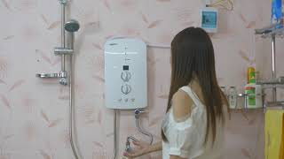 New design built-in booster pump electric instant water heater