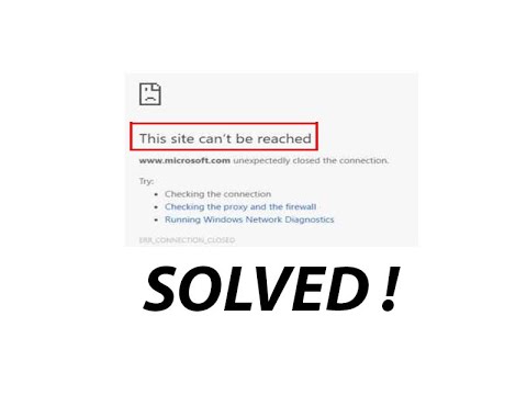 How to fix this site can't be reached error in Google Chrome – SOLVED