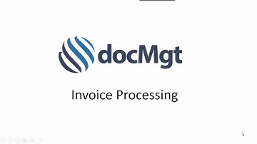 Invoice Processing in docMgt