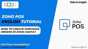 How to Create a Purchase Orders easily in Zoho POS? | Formerly known as Zoho Zakya #zohopos #zakya