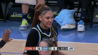 😤 Kamilla Cardoso STUFFS Dijonai Carrington | WNBA Chicago Sky vs Connecticut Sun